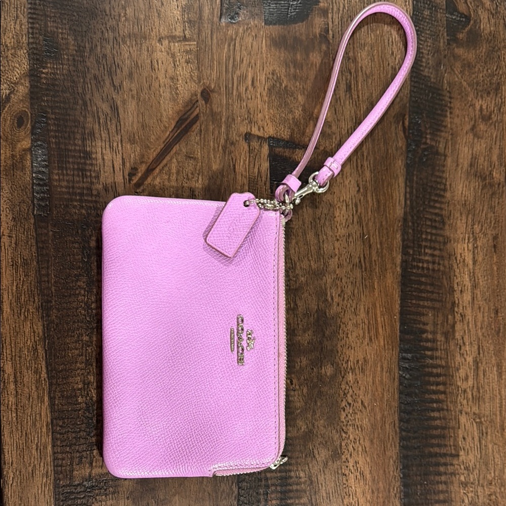 Pink Wristlet with Logo